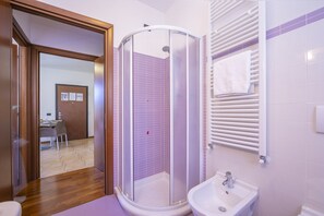 Shower, rainfall showerhead, hair dryer, bidet