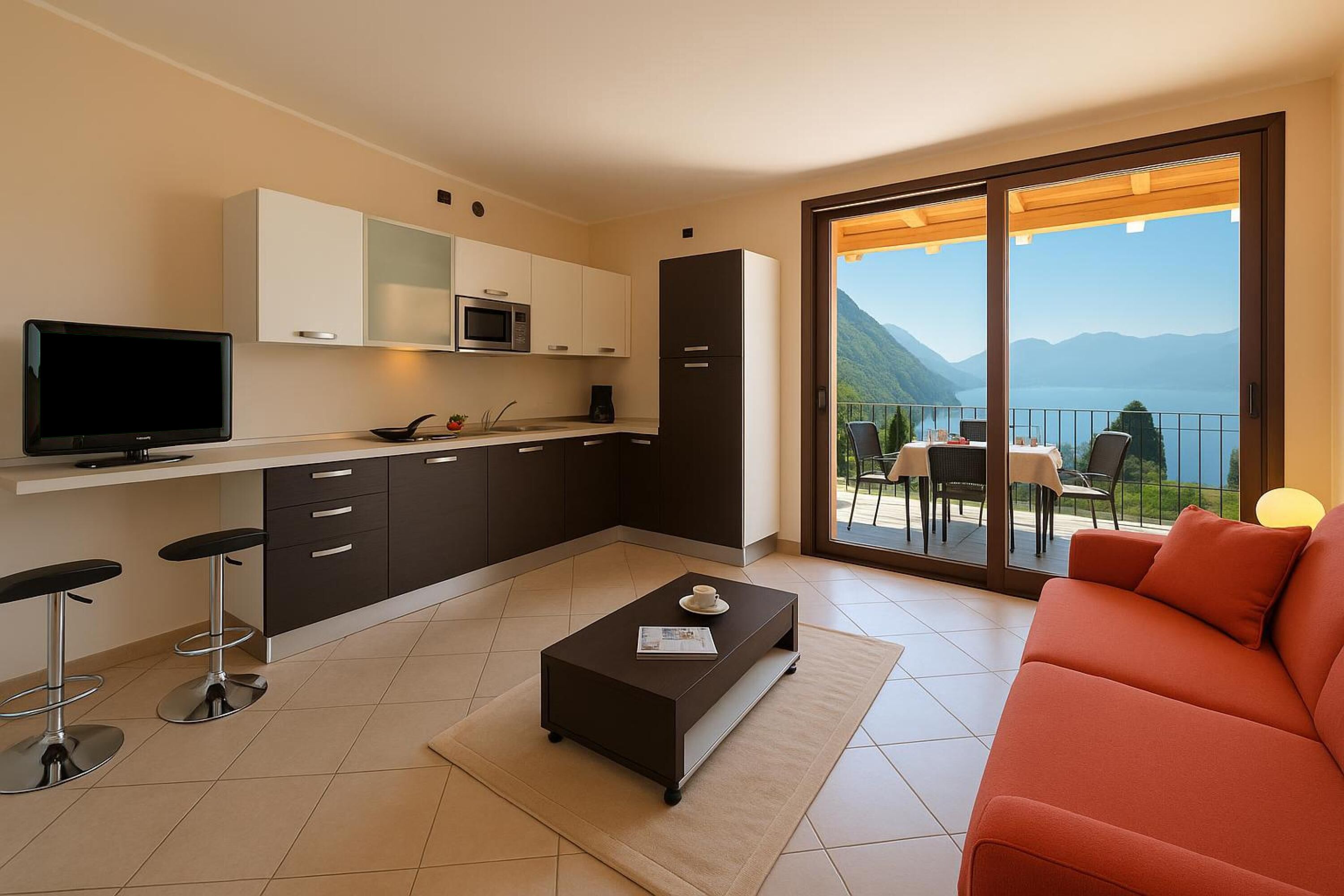 Family Apartment, Multiple Bedrooms, 2 Bathrooms, Mountainside (Residence Eden Magnolia 17) | Private kitchen
