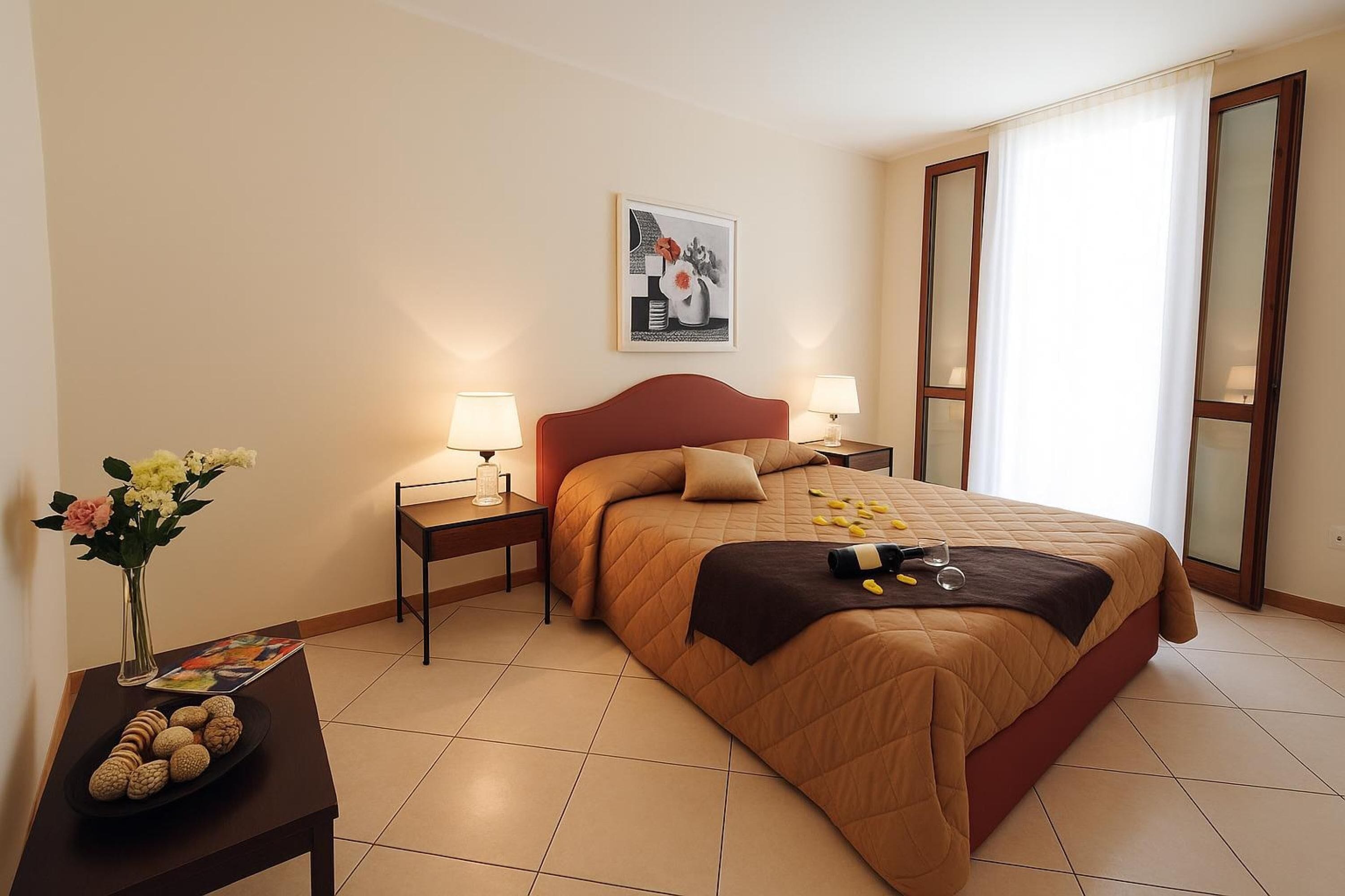 Departamento familiar, varias habitaciones, junto a la montaña (Residence Eden Gardenia 9) | 1 habitación, tabla de planchar con plancha, wifi y ropa de cama 