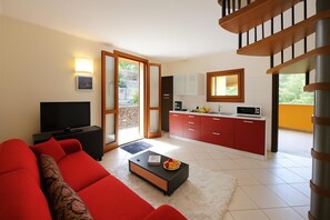 Familienapartment, Mehrere Schlafzimmer, 2 Bäder, Bergseite (Residence Eden Magnolia 19) | Eigene Küche