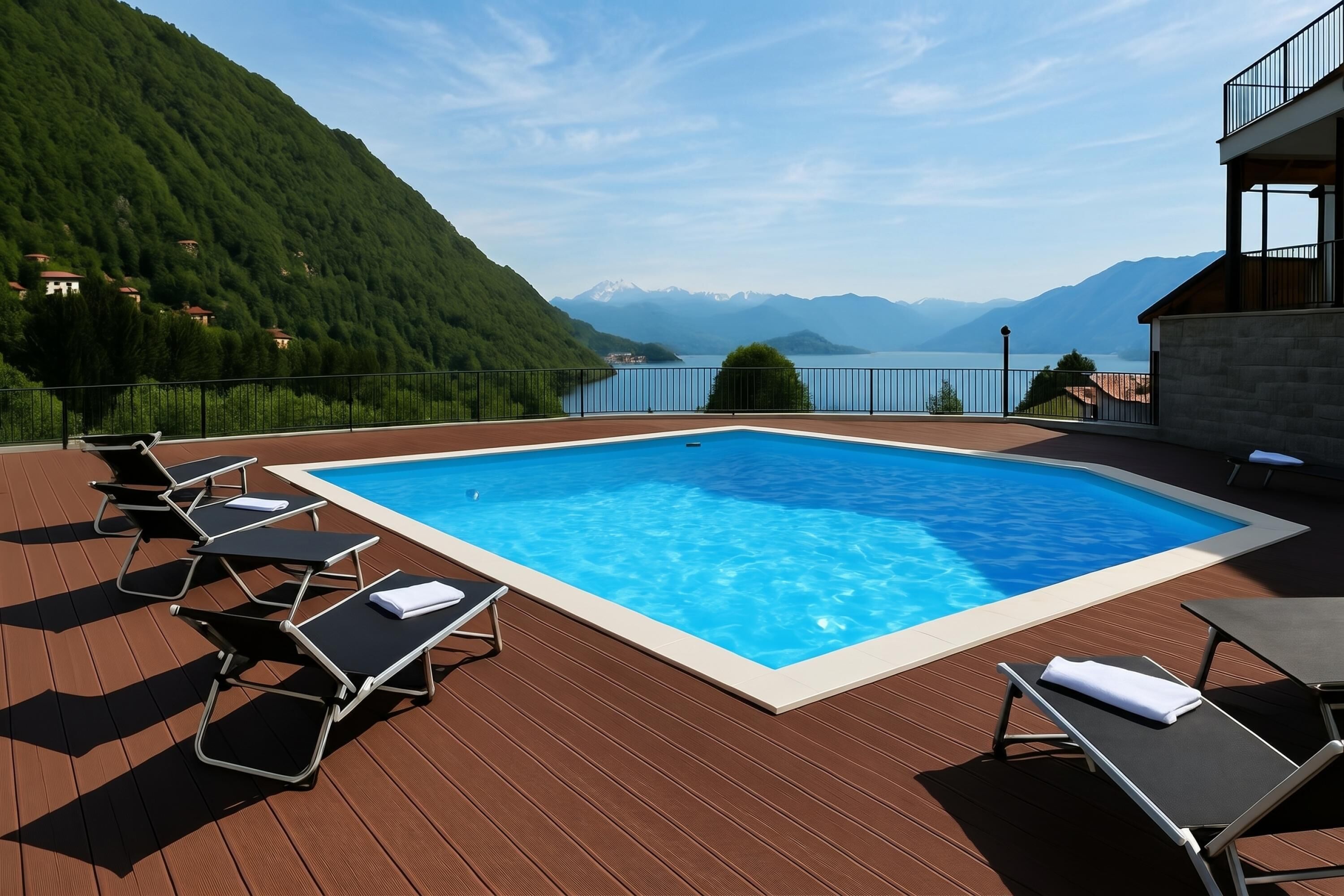 Familienapartment, Mehrere Schlafzimmer, 2 Bäder, Bergseite (Residence Eden Gardenia 12) | Pool
