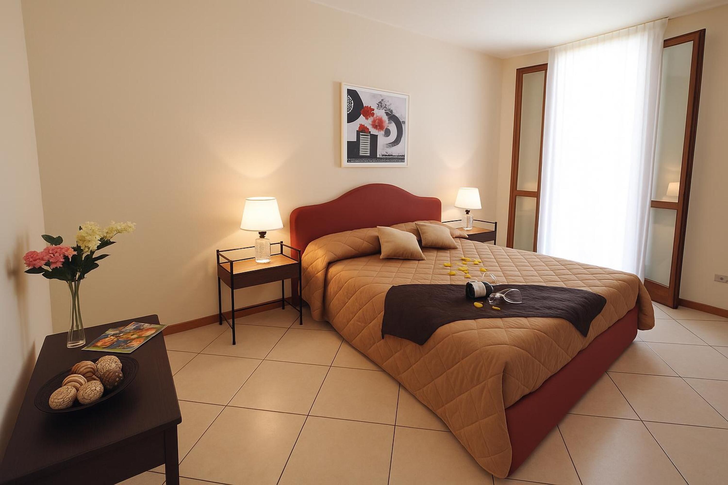 Departamento familiar, varias habitaciones, junto a la montaña (Residence Eden Magnolia 14) | 1 habitación, tabla de planchar con plancha, wifi y ropa de cama 