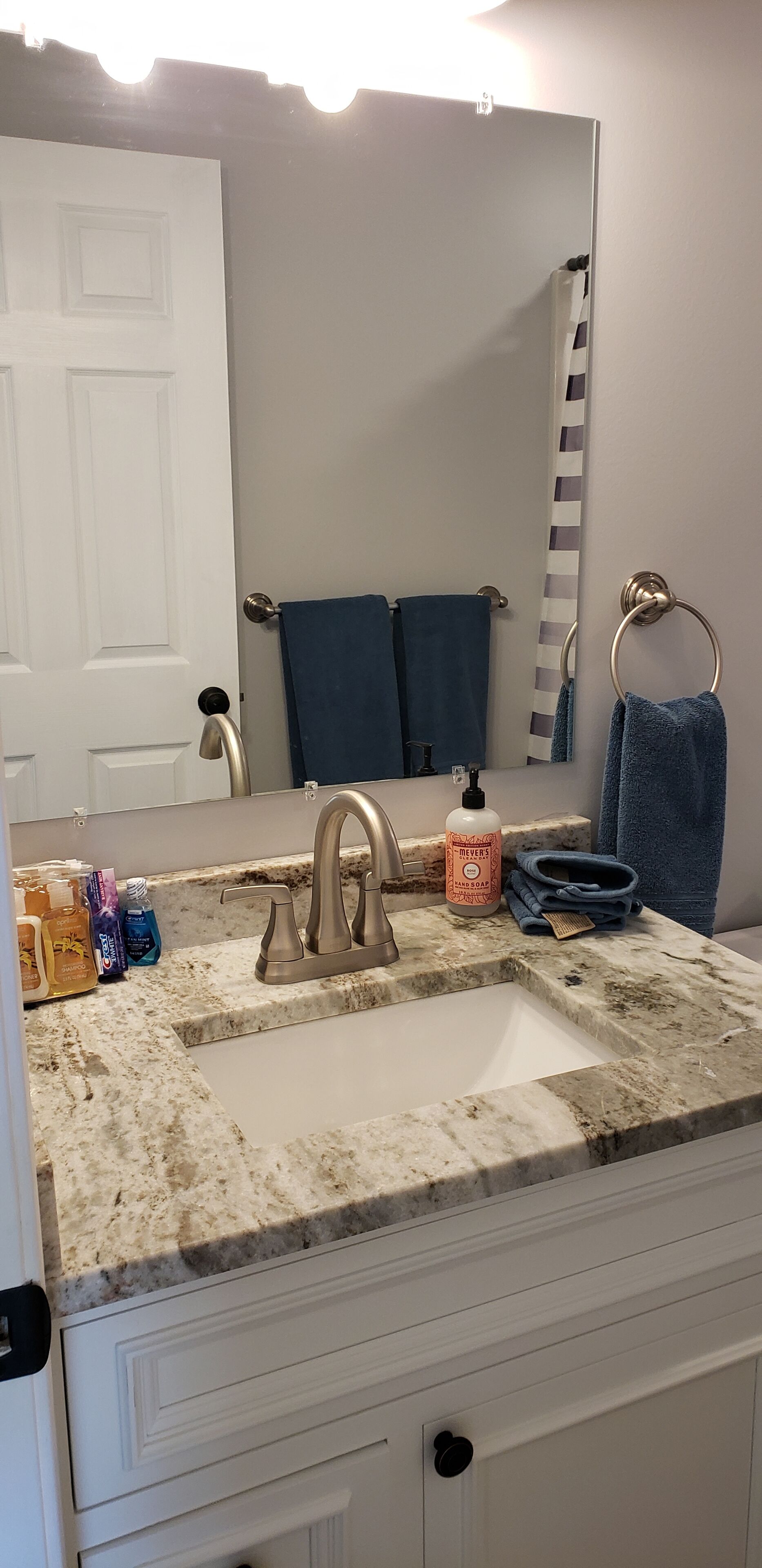 Towels, soap, toilet paper