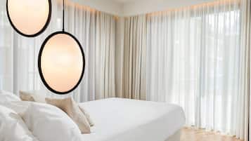Select Comfort beds, in-room safe, individually decorated