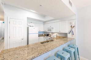 Oven, stovetop, dishwasher, toaster