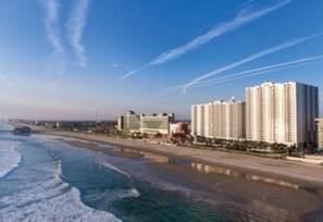 Enjoy ocean views from the comfort of this beachfront hotel.