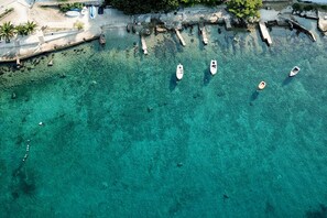 Playa en los alrededores y camastros
