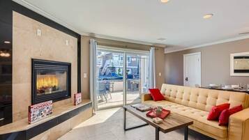 TV, fireplace, Netflix, streaming services