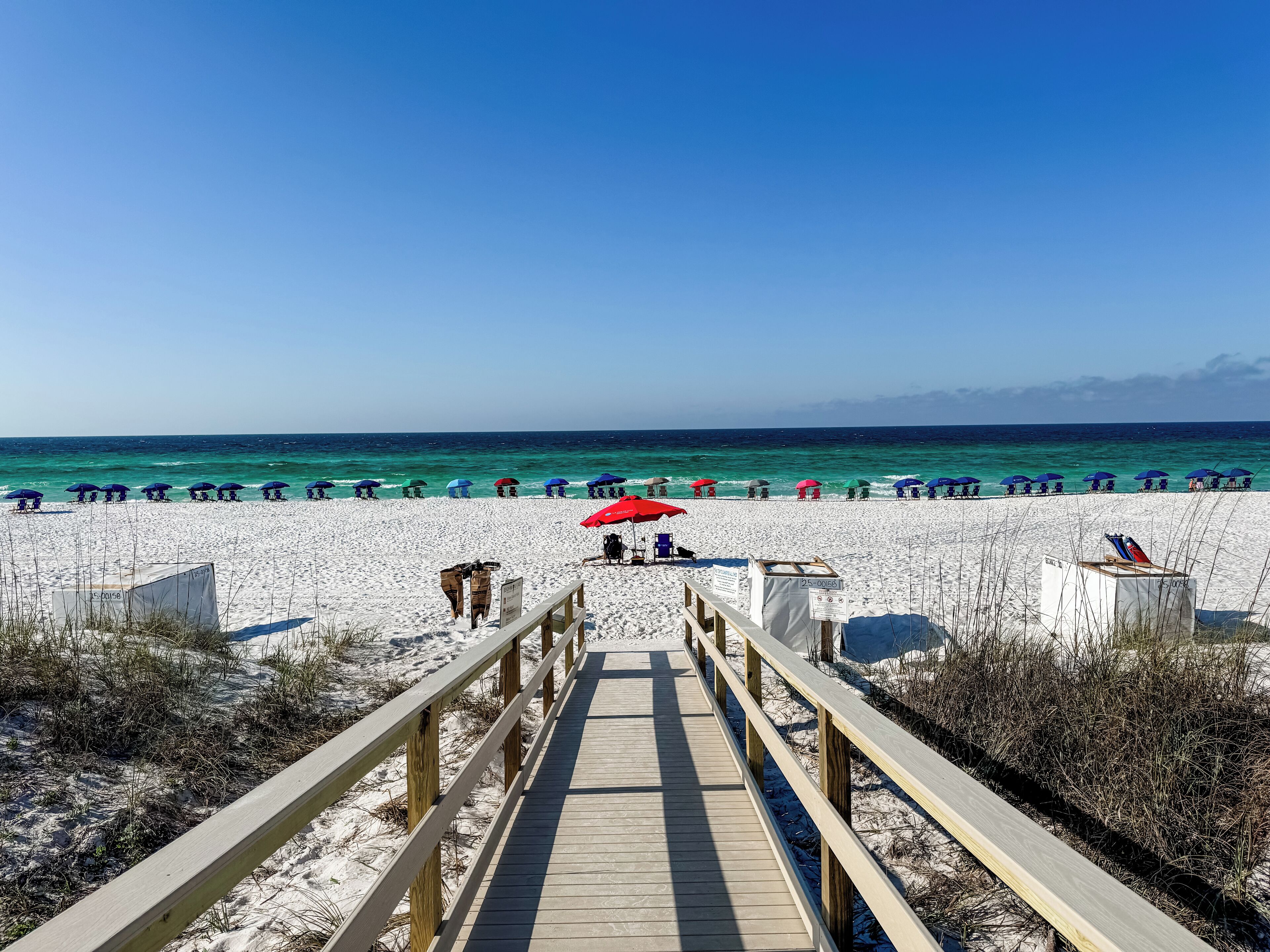 Beach nearby, sun loungers