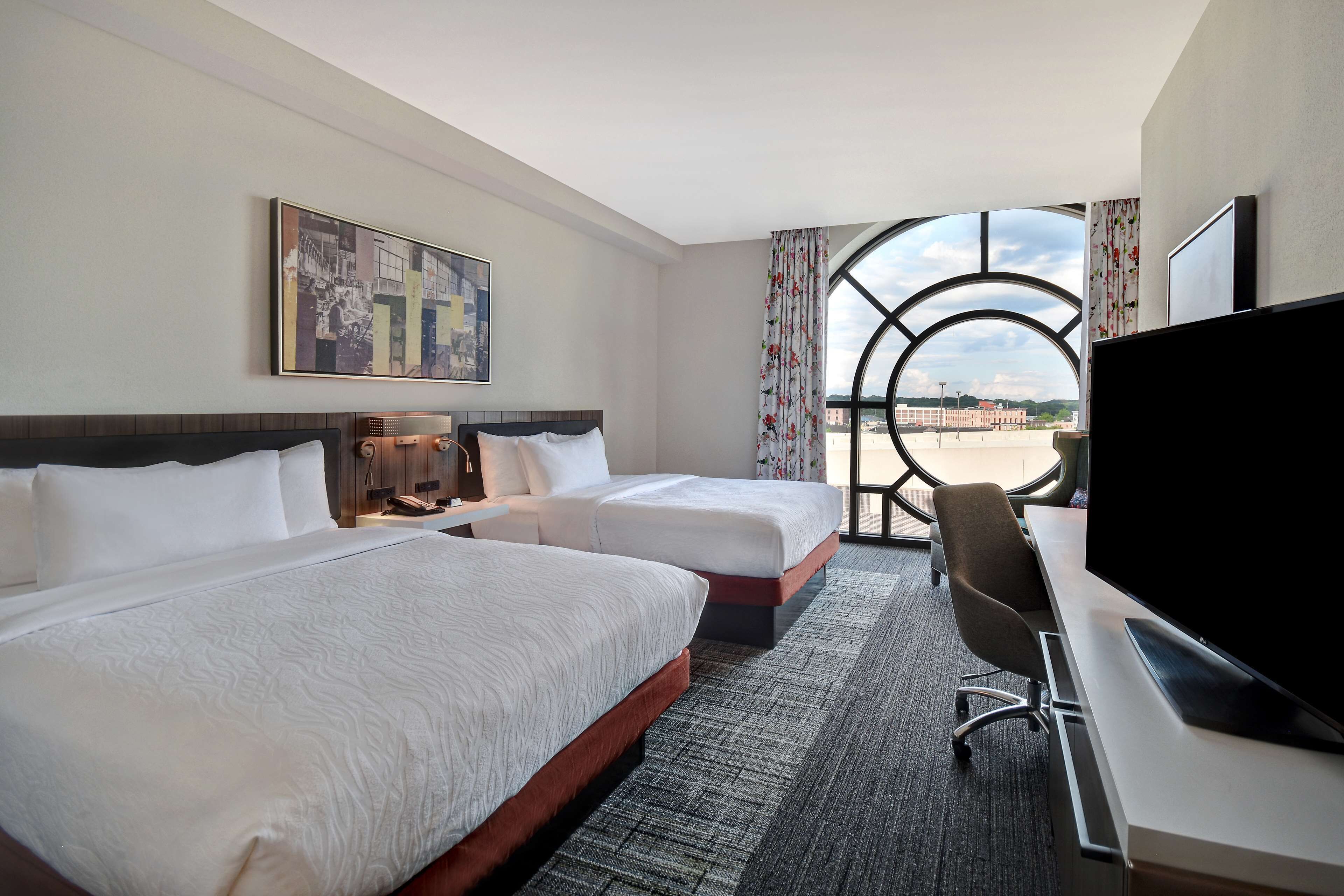 room, 2 queen beds | in-room safe, desk, iron/ironing board, free wifi