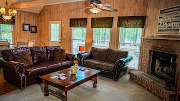 TV, fireplace, table tennis