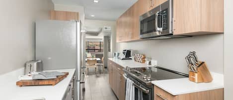 Microwave, oven, stovetop, dishwasher