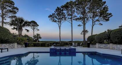 Direct OCEANFRONT Updated Six Bedroom Sea Pines Home w/ Private Pool & Spa!
