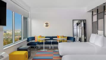 Pillowtop beds, minibar, in-room safe, desk