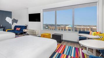 Pillow-top beds, minibar, in-room safe, desk