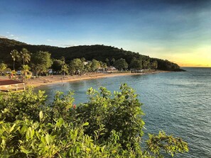 Sun loungers, beach towels