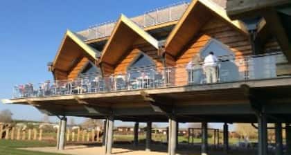 River Retreat Lodge is front line with panoramic views over the river Avon.
