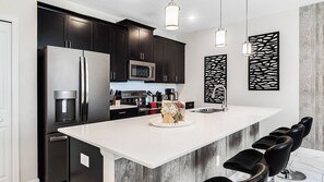 Microwave, dishwasher, high chair