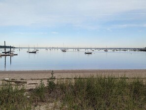 Ligstoelen aan het strand
