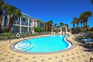 Una piscina riscaldata