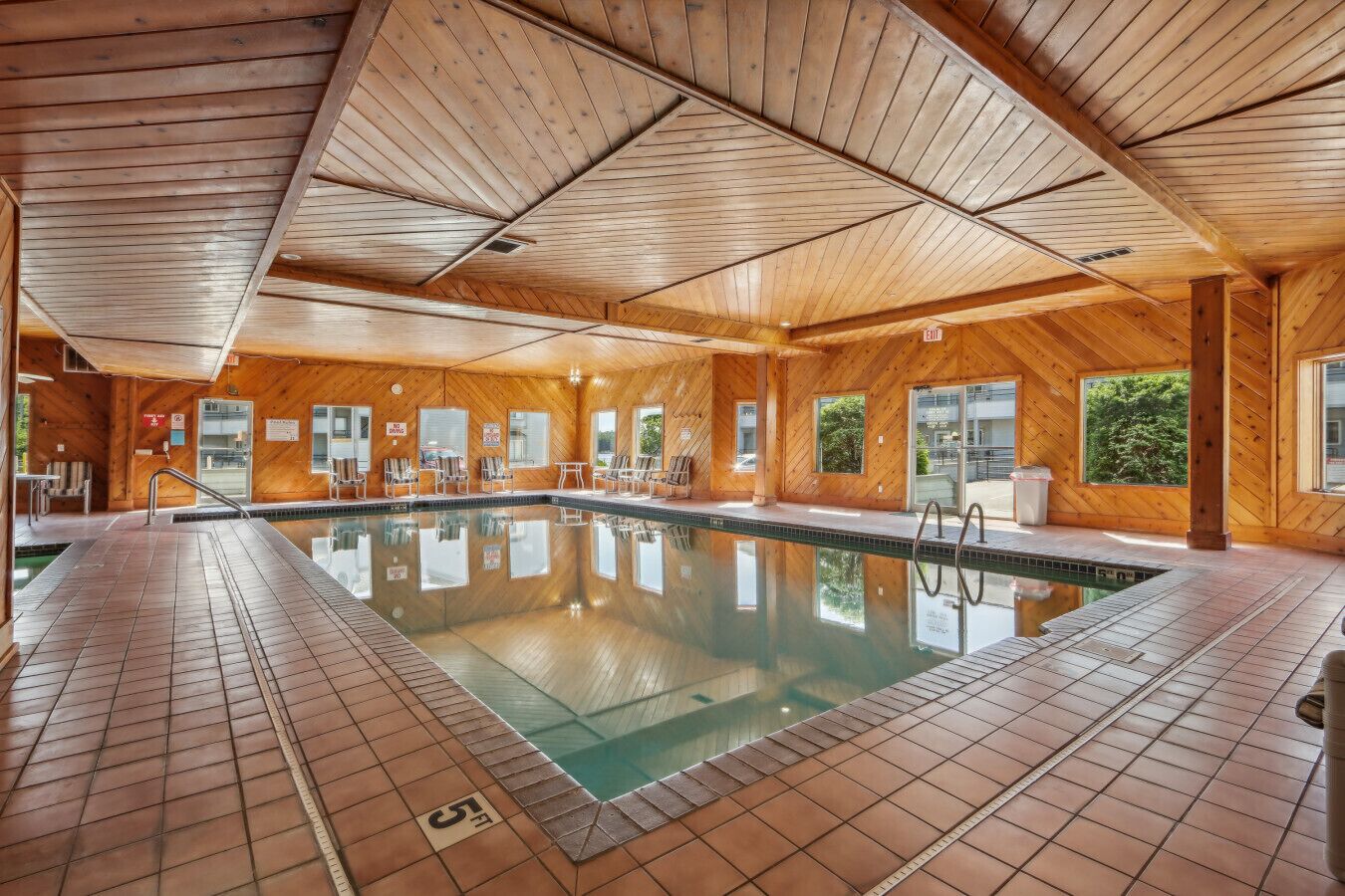 Indoor pool, a heated pool