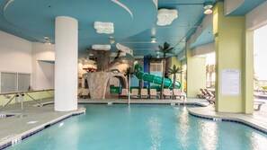 Indoor pool, a heated pool