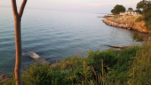 Beach nearby, sun-loungers