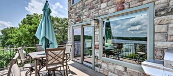 Boat Dock & Kayaks: Luxury Lake of the Ozarks Home