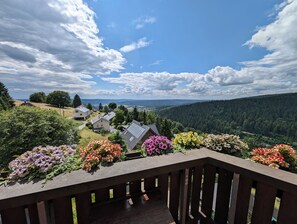 Family Room, Balcony (Nr. 5) | Valley view - Berggasthaus und Pension Schöne Aussicht (Klingenthal)
