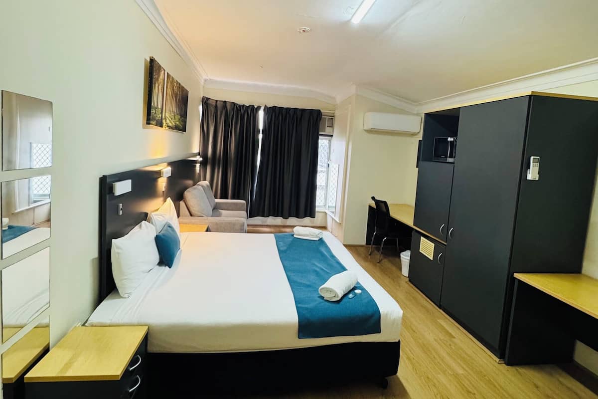 Premium bedding, individually furnished, desk, laptop workspace