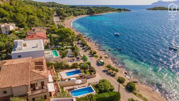 Vlak bij het strand, strandlakens