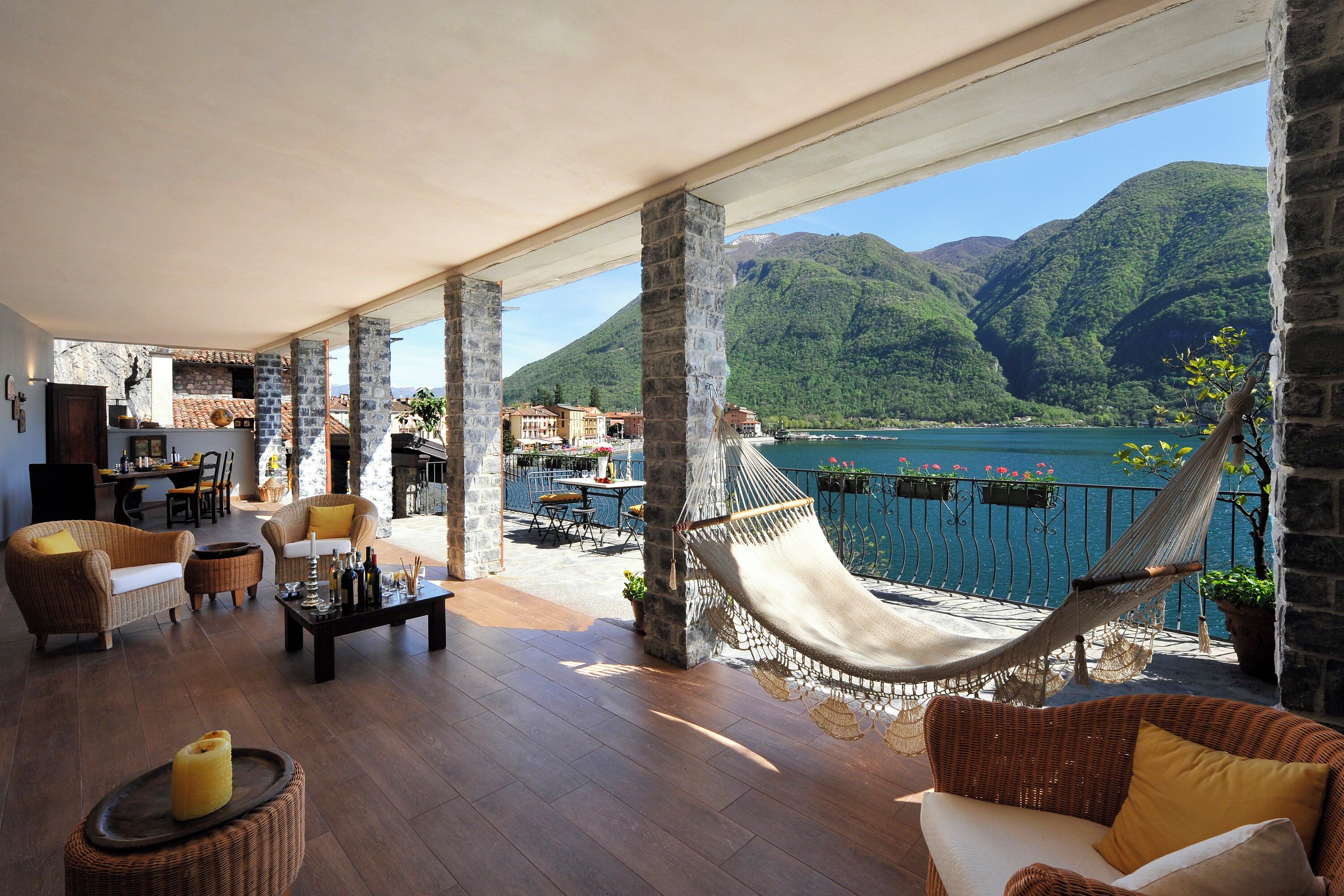 Honeymoon Villa, Multiple Bedrooms, Lakeside (La Torre Di Porlezza) | Outdoor dining