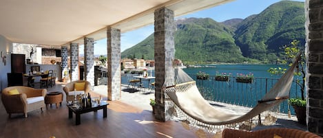 Honeymoon Villa, Multiple Bedrooms, Lakeside (La Torre Di Porlezza) | Outdoor dining