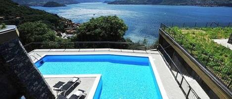 Alberca al aire libre por temporada