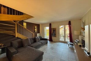 Een 24-inch televisie met satellietzenders