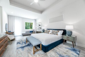 4 bedrooms, in-room safe, iron/ironing board, travel cot