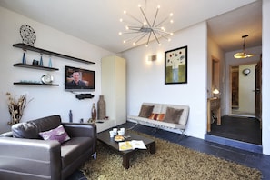 Family Apartment, 1 Double Bed with Sofa bed, Garden Area (Vista Prima) | Living room