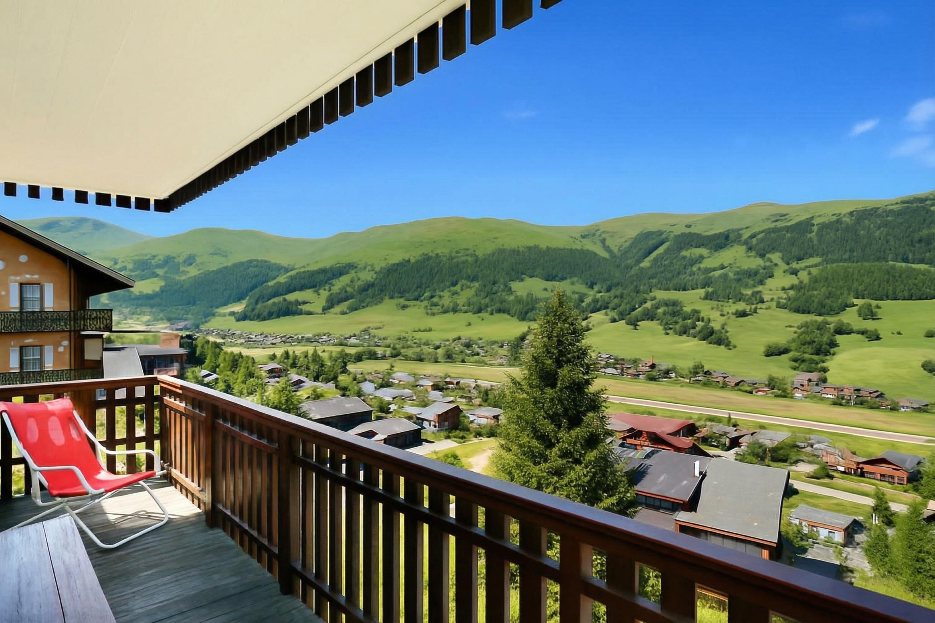 Perhehuoneisto, useita makuuhuoneita, 2 kylpyhuonetta (Vista Livigno) | Kattoterassi