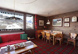 Appartement Familial, 2 chambres, 2 salles de bains (Vista Livigno) | Coin séjour