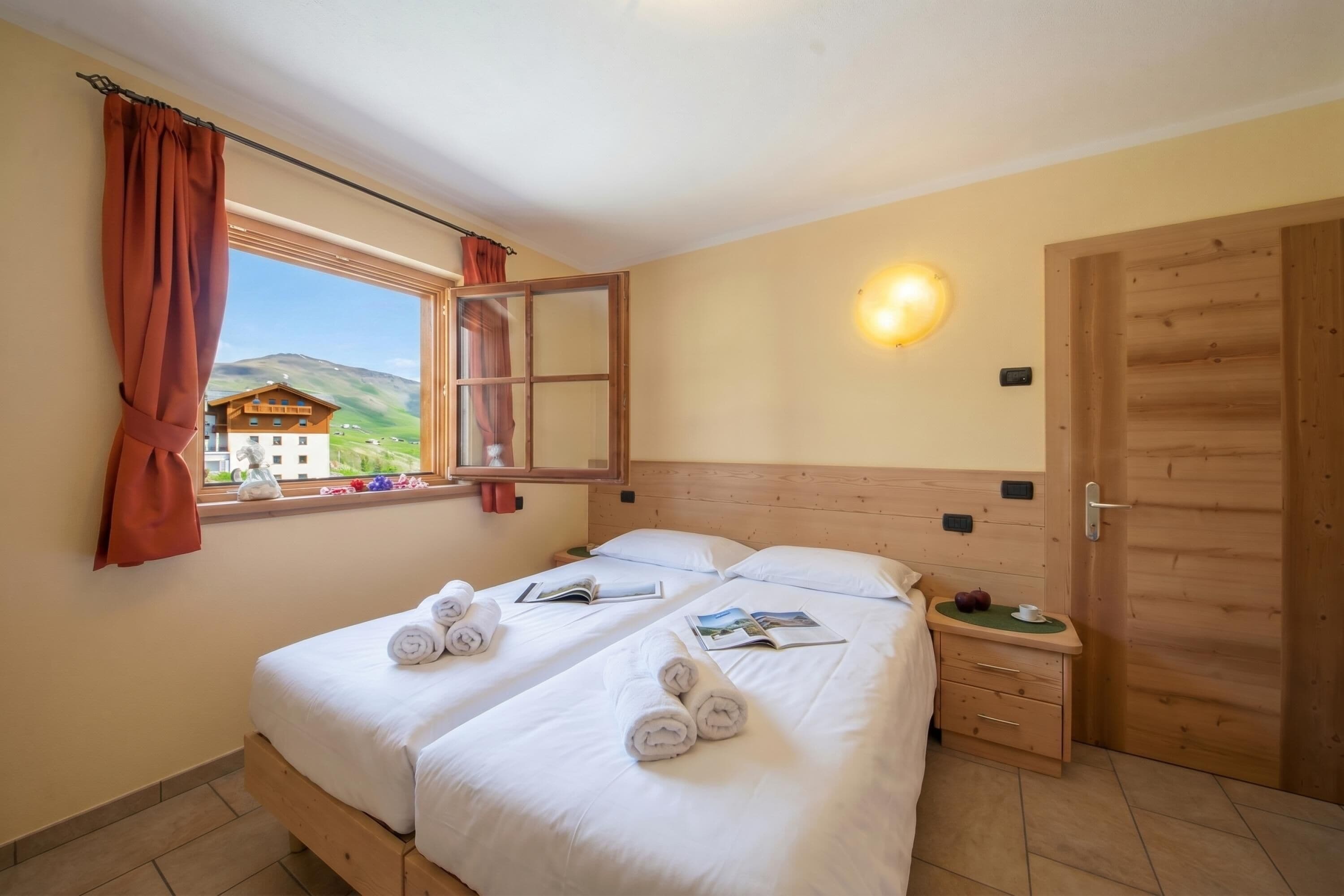 Apartamento família, vários quartos, ao lado da montanha (Sponda Ski in- Ski out 50m) | 2 quartos, Wi-Fi (sobretaxa), roupa de cama