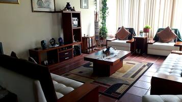 Smart TV, fireplace, heated floors