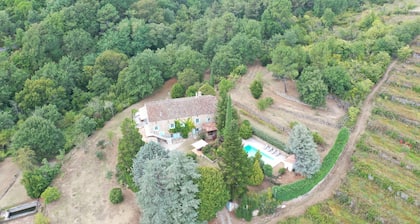Mas en pierre - swimming pool -Sud Ardèche - 1.4ha