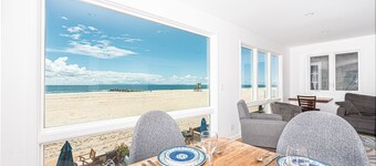 Panoramic Oceanfront Views from Beautiful Upper Level Home with Patio
