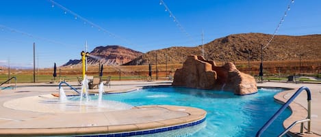Una piscina riscaldata