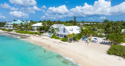 7 Mile Beach views from the Roof terrace. Luxury Condo with Private Beach Club