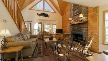 Télévision, cheminée