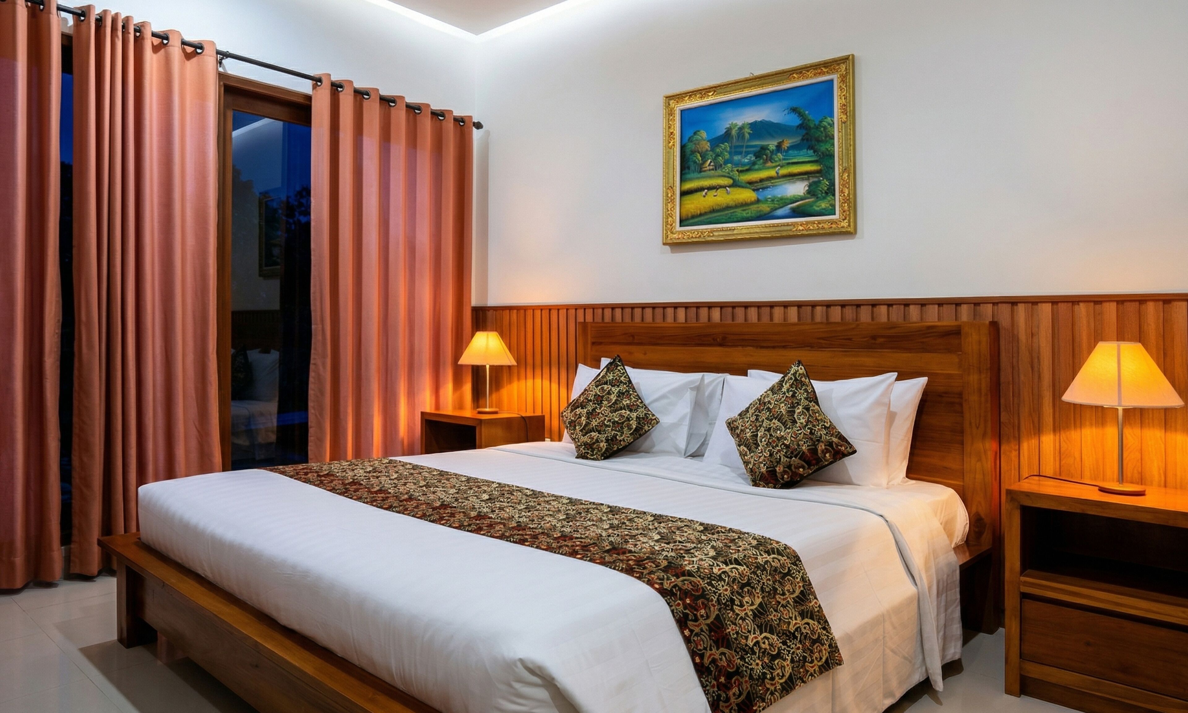 Superior Room, Pool Access | Minibar, desk, laptop workspace, bed sheets