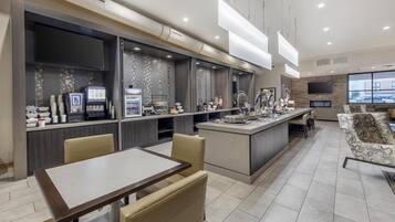 Free daily buffet breakfast
