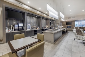 Free daily buffet breakfast
