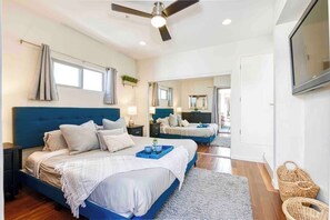 3 soverom, strykejern/-brett, reiseseng for barn og wi-fi